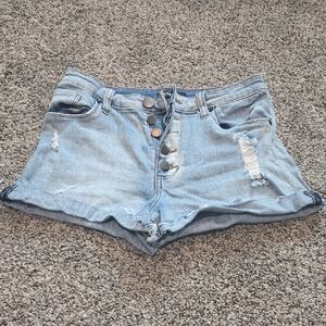 STS Blue Light Wash Distressed Jean Shorts